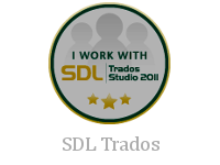 I work with SDL Trados Studio 2011.